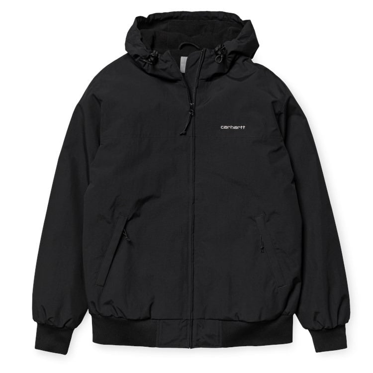 Carhartt WIP - Hooded Sail Jacket - BLACK / Sort - Jakker