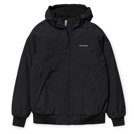 Carhartt WIP - Hooded Sail Jacket - BLACK / Sort - Jakker