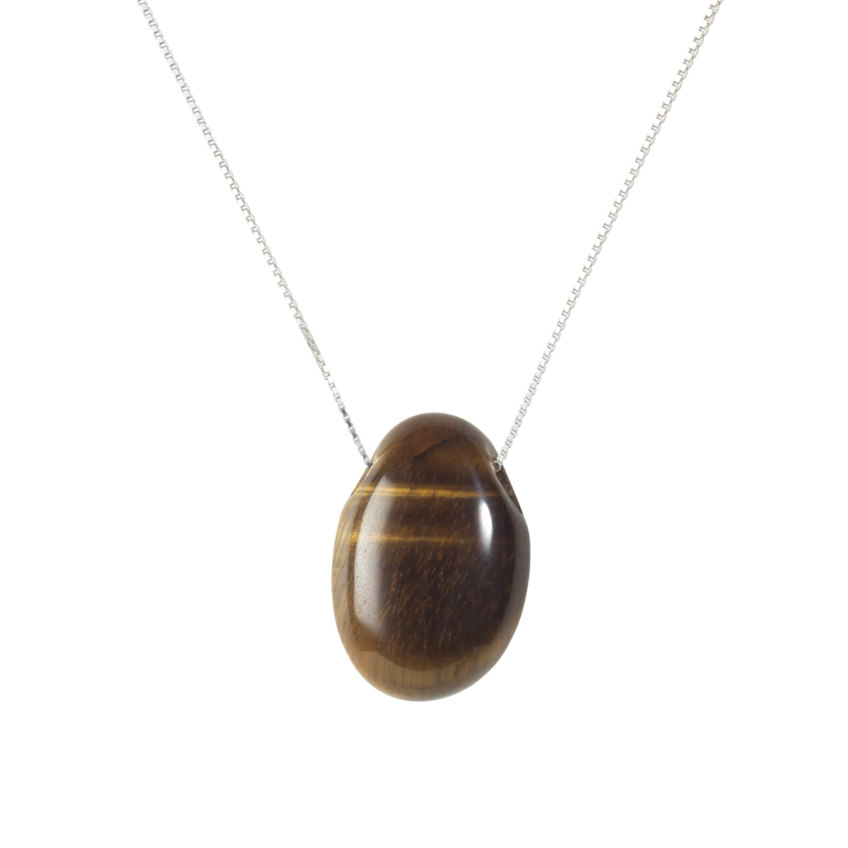 FASHASH - Rumi Tiger's Eye, Silver - TIGER'S EYE, SILVER / Brun - Accessories