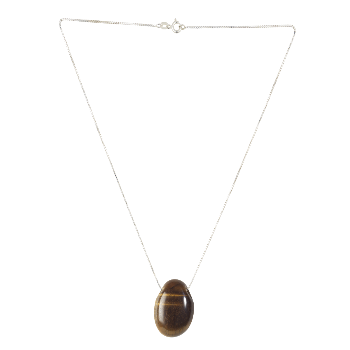 FASHASH Rumi Tiger's Eye, Silver 45 cm