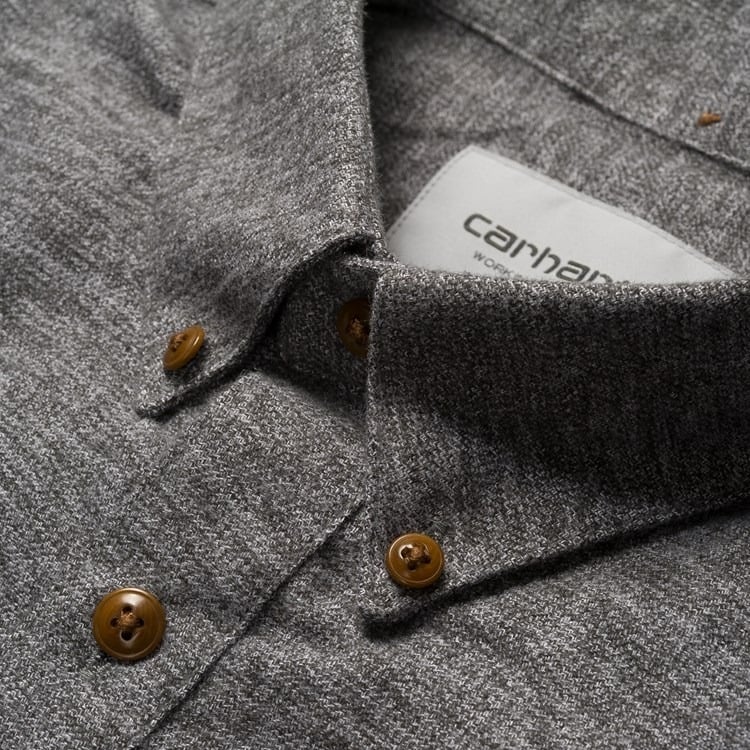 Carhartt L/S Cram Shirt Dark Grey Heath