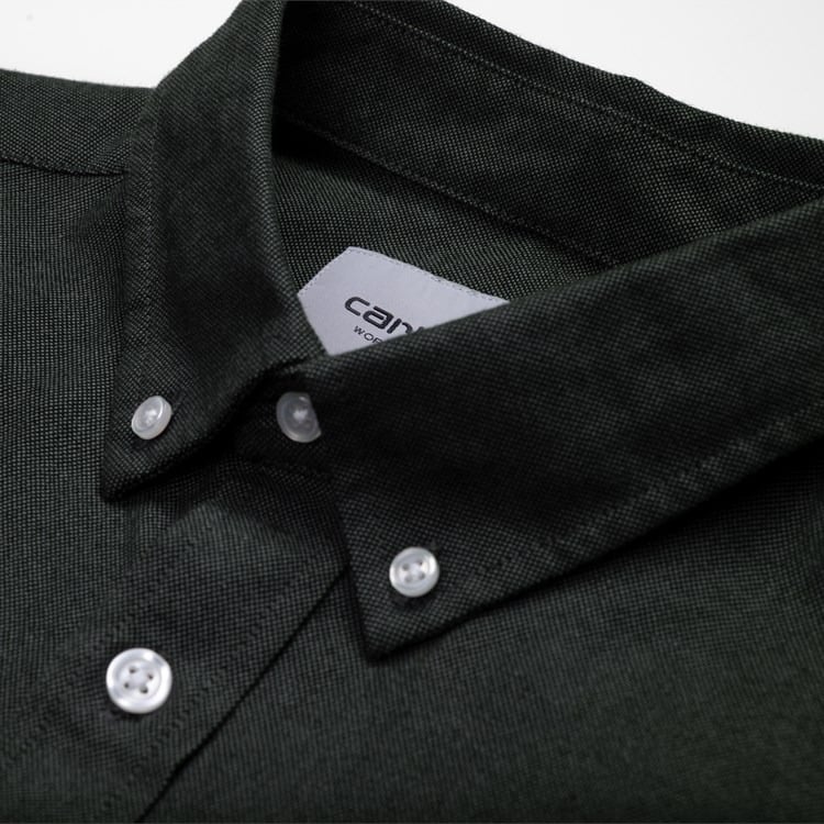Carhartt WIP L/S Dalton Shirt Black / Air Force Grey