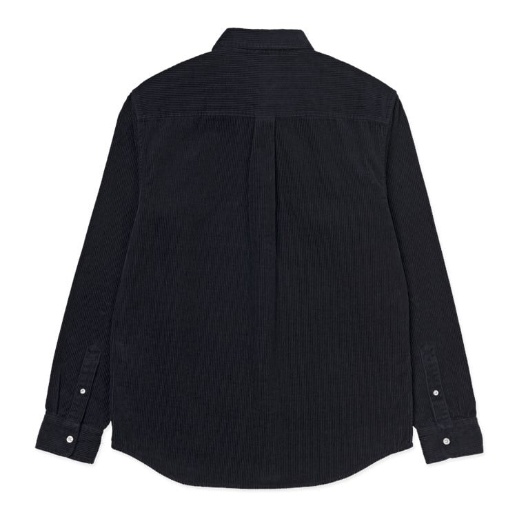 Carhartt WIP L/S Madison Cord Shirt Dark Navy/White