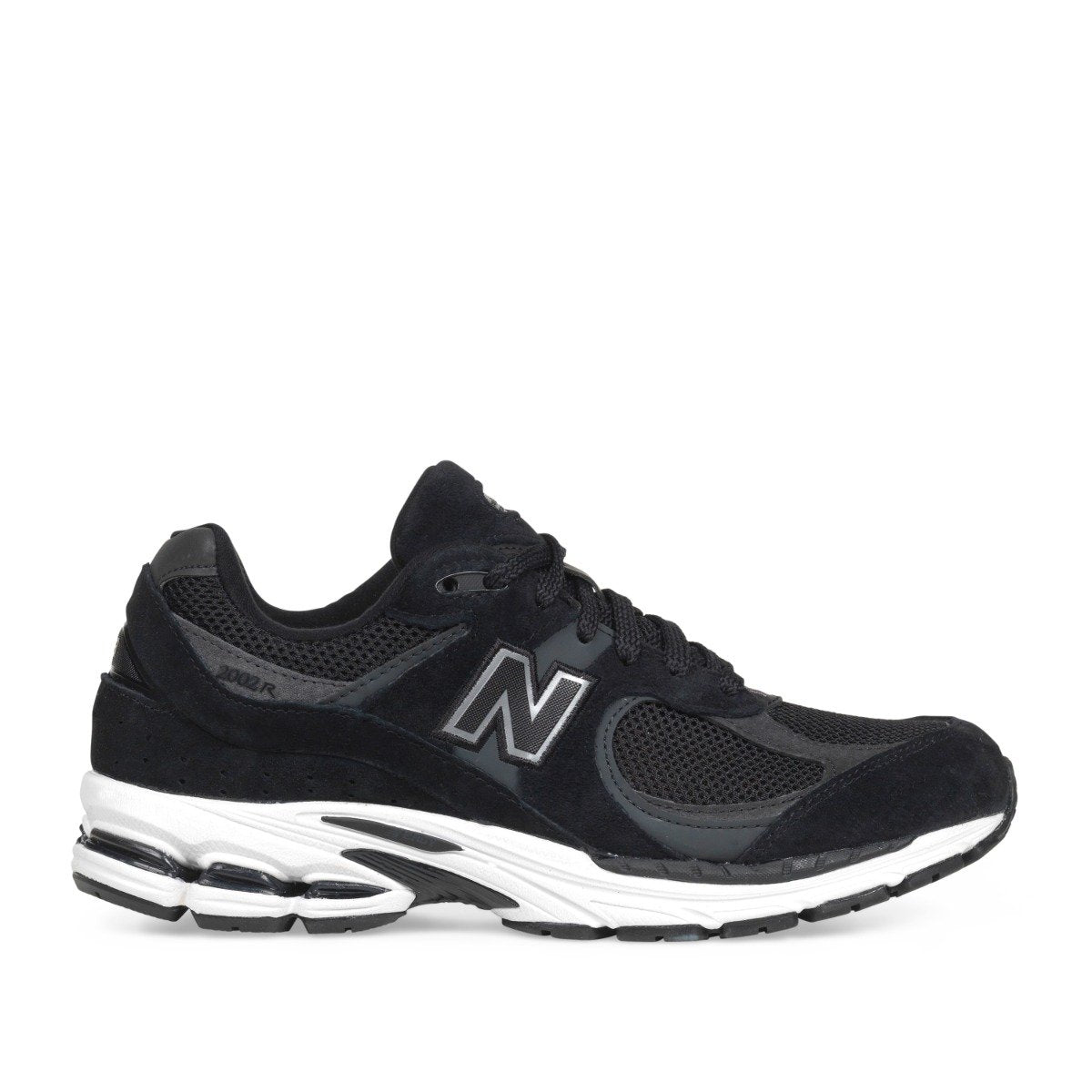 New Balance 2002R sort ruskind og mesh med hvid ENCAP-mellemsål