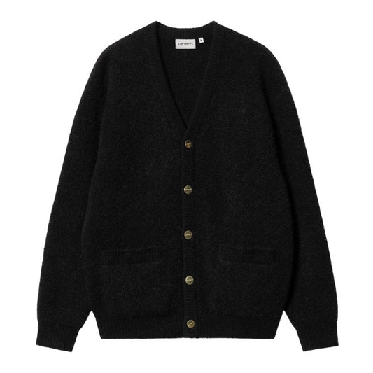 Carhartt WIP - Medford Cardigan - BLACK / Sort - Strik