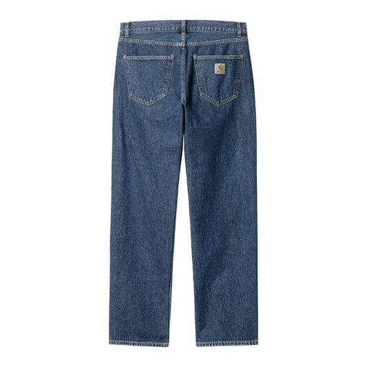 Carhartt WIP - Nolan Pant - BLUE HEAVY STONE WAS / Blå - Bukser