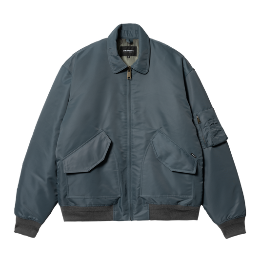 Carhartt WIP - Olten Bomber - ORE / SMOKE GREEN / Blå - Jakker