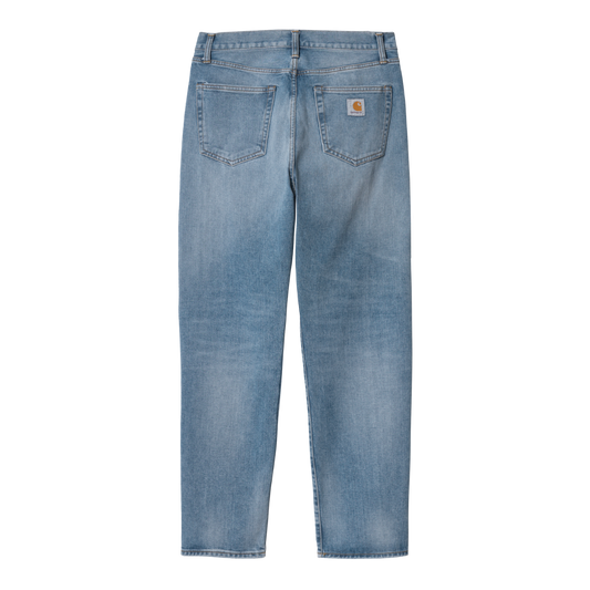 Carhartt WIP - Pontiac Pant - BLUE LIGHT USED WASH / Blå - Bukser