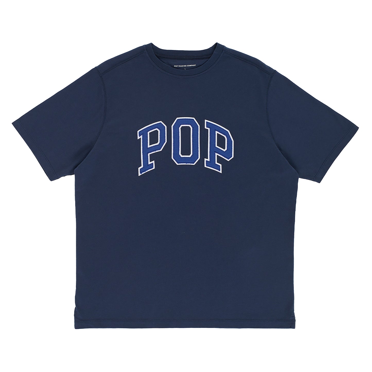 Pop Trading Company - Arch T-Shirt - NAVY / Blå - T-Shirts