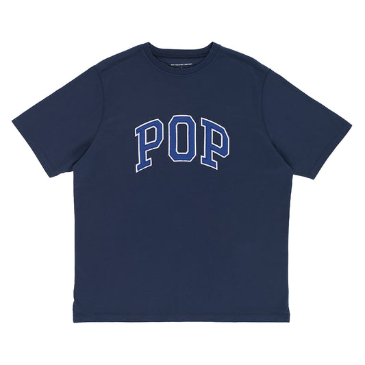 Pop Trading Company - Arch T-Shirt - NAVY / Blå - T-Shirts