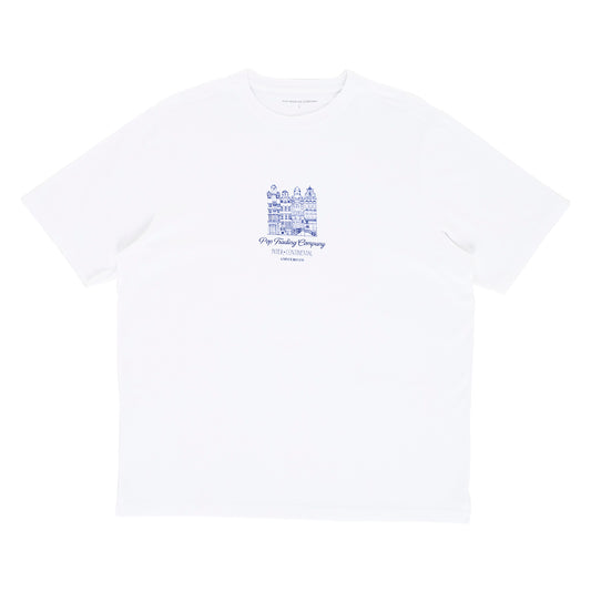 Pop Trading Company - Continental T-Shirt - WHITE / Hvid - T-Shirts