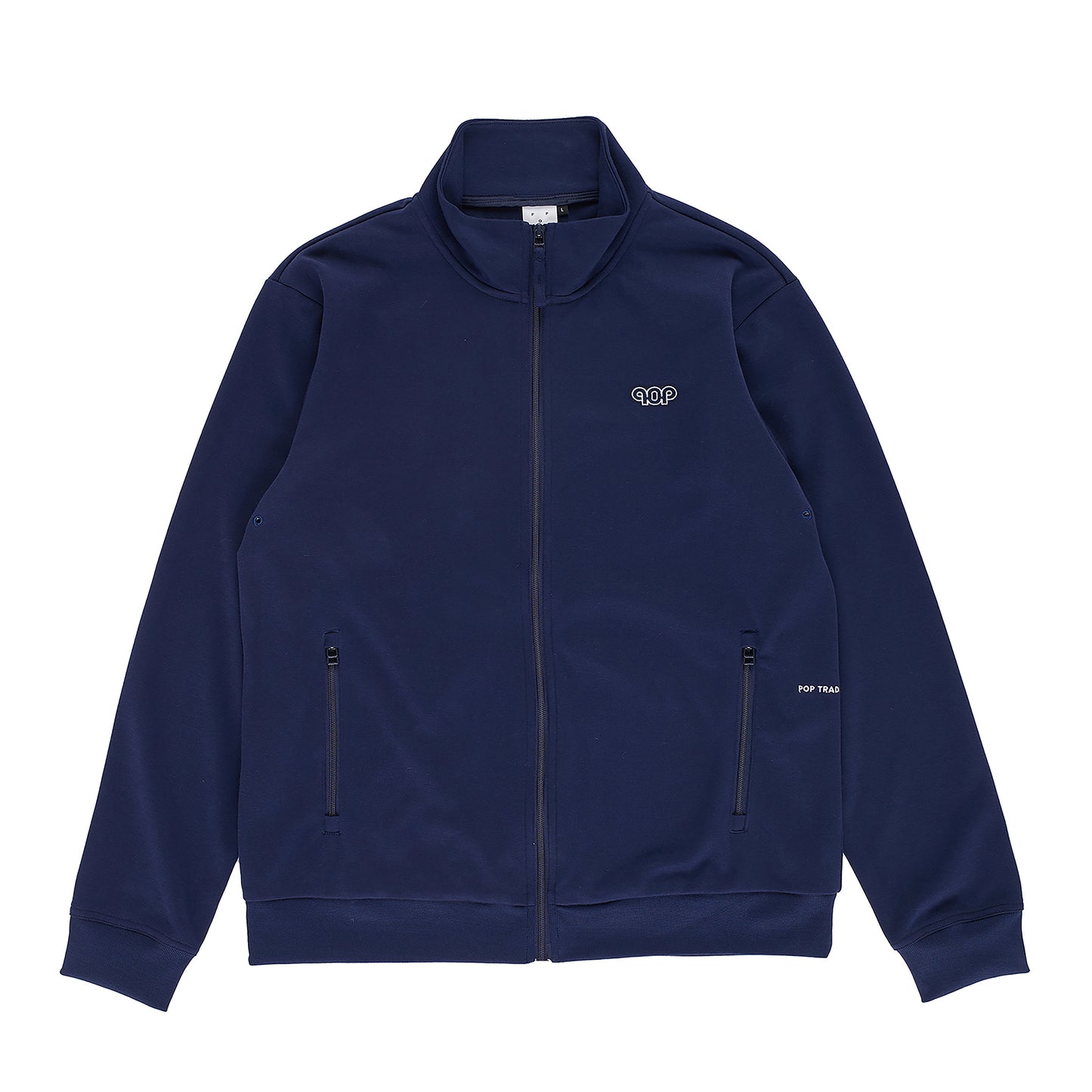 Pop Trading Company - Pub Track Top - NAVY / Blå - Sweatshirts