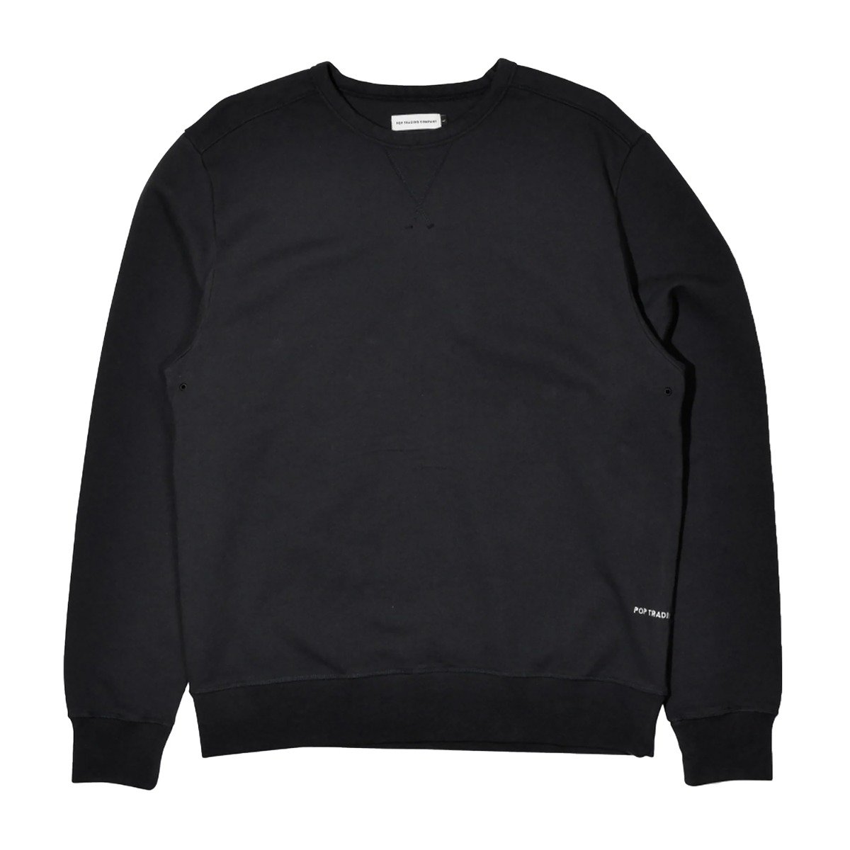 Pop Trading Company Logo Crewneck Sweat Black / White