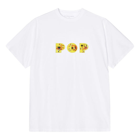 Pop Trading Company - Joost Swarte Logo T-Shirt - WHITE / Hvid - T-Shirts