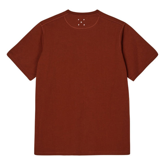 Pop Trading Company Arch T-Shirt Fired Brick / Navy