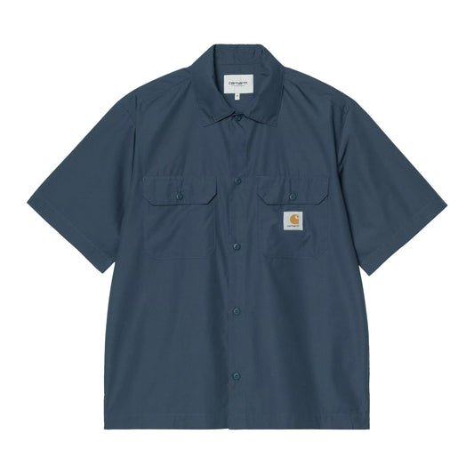 Carhartt WIP - S/S Craft Shirt - DUSKY BLUE / Blå - Skjorter