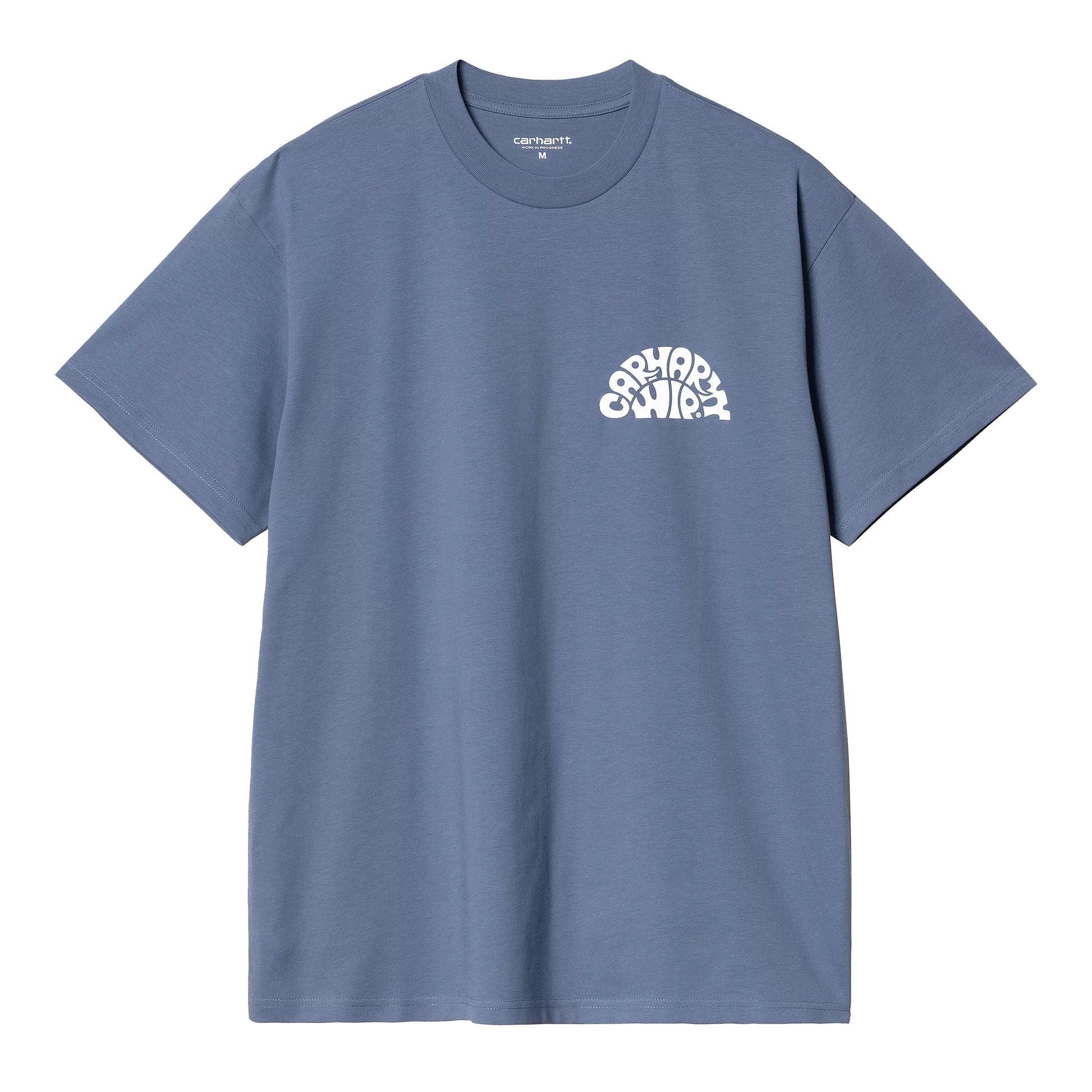 Carhartt WIP - S/S Jazzy T-Shirt - BLUE IRIS / WHITE / Blå - T-Shirts