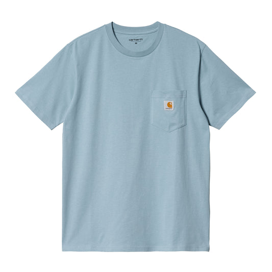 Carhartt WIP - S/S Pocket T-Shirt - MISTY SKY / Blå - T-Shirts