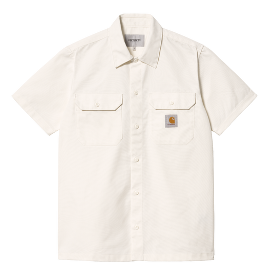 Carhartt WIP - S/S Master Shirt - WAX / Hvid - Skjorter