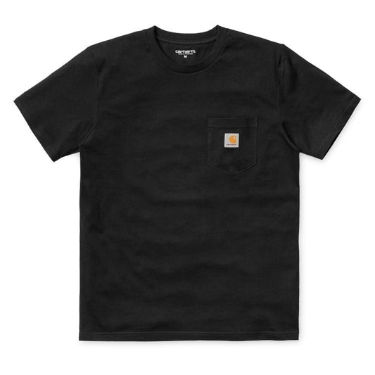 Carhartt WIP - S/S Pocket T-Shirt - BLACK / Sort - T-Shirts