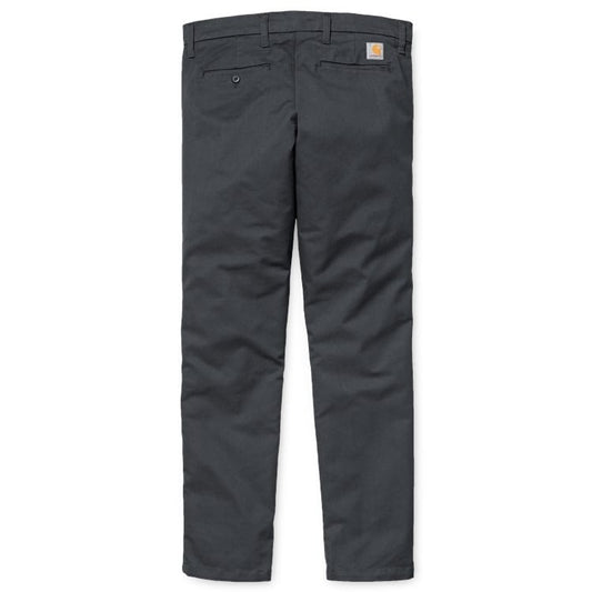 Carhartt WIP - Sid Pant Lamar - BLACKSMITH RINSED / Grå - Bukser