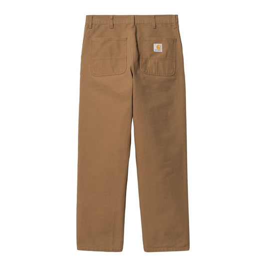 Bukser i hamilton brown canvas, relaxed fit med patch-lommer og workwear-detaljer