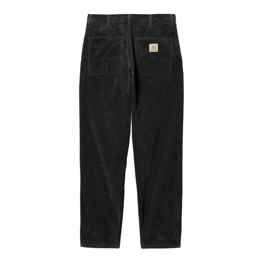 Carhartt WIP mørk grå cord-bukser i relaxed fit med patch-lommer og workwear-detaljer