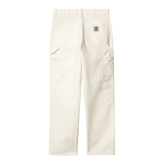 Carhartt WIP - Single Knee Pant Dearborn - WAX RINSED / Hvid - Bukser