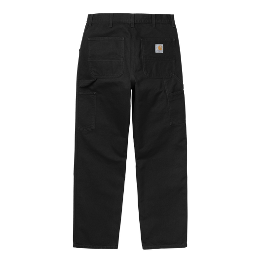 Carhartt WIP - Single Knee Pant Dearborn - BLACK RINSED / Sort - Bukser