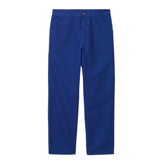 Carhartt WIP - Single Knee Pant Dearborn - LAZURITE RINSED / Blå - Bukser