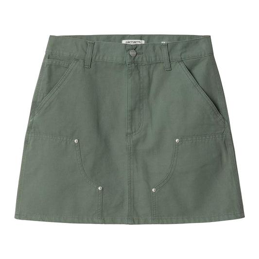 Carhartt WIP - W' Maeve Double Knee Skirt - PARK STONE WASHED / Grøn - Nederdele