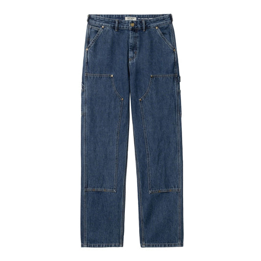 Carhartt WIP - W' Nash DK Pant - BLUE STONE WASHED / Blå - Bukser