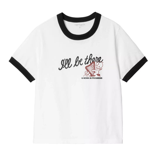 Carhartt WIP - W' S/S I'll Be There T-Shirt - WHITE HEAVY STONE WA / Hvid - T-Shirts