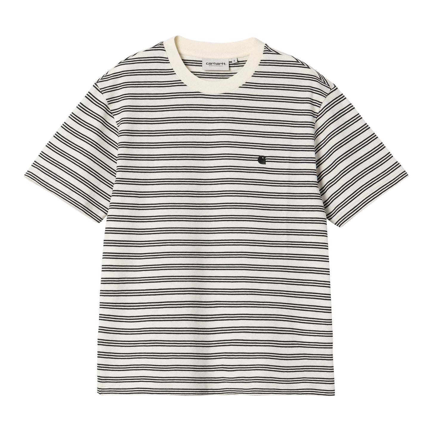 Carhartt WIP - W' S/S Sydney T-Shirt - SYDNEY STRIPE, WAX / Hvid||Striber - T-Shirts
