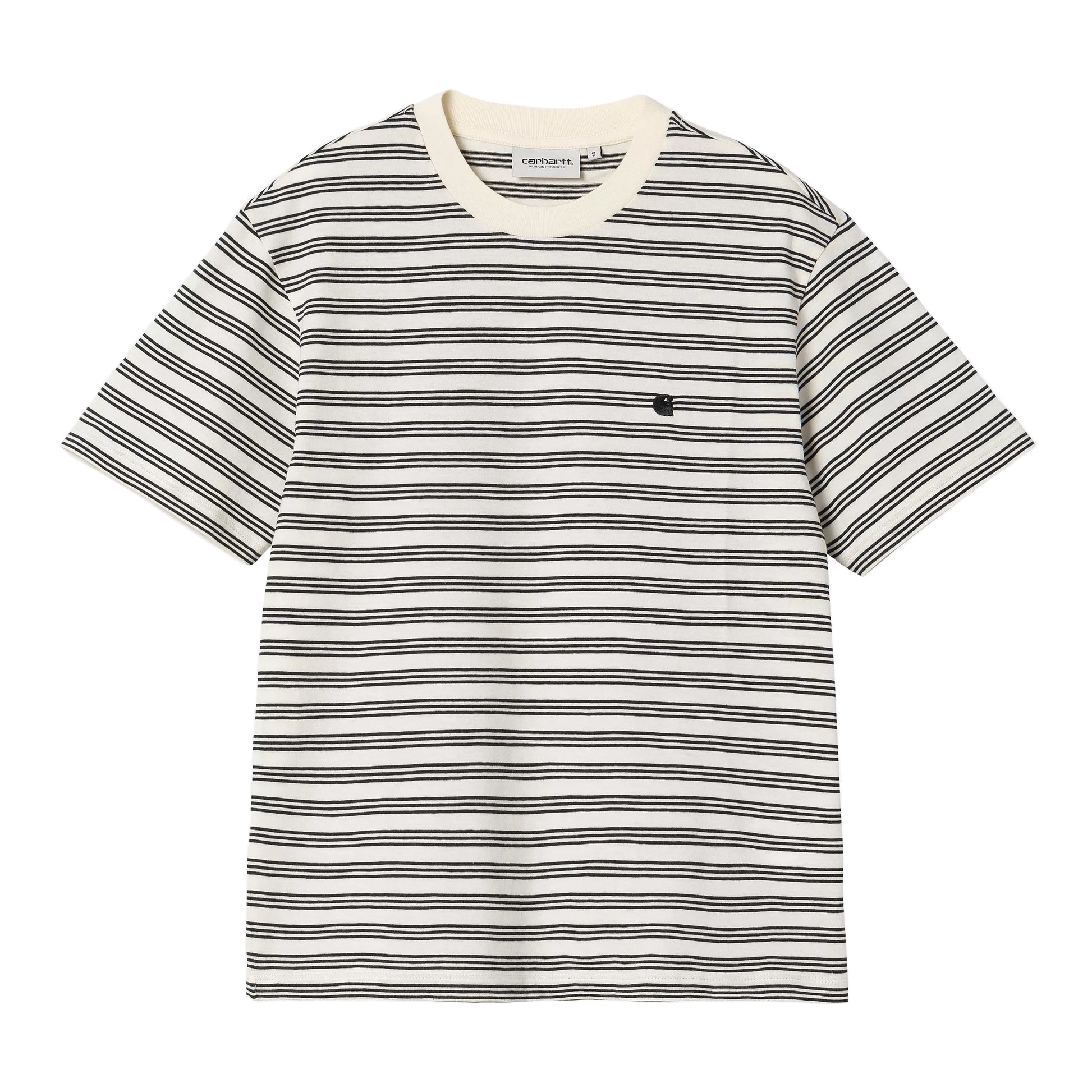 Carhartt WIP - W' S/S Sydney T-Shirt - SYDNEY STRIPE, WAX / Hvid||Striber - T-Shirts