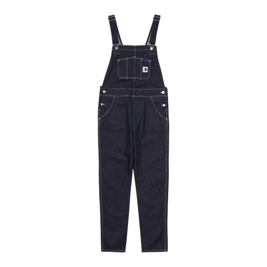 Carhartt WIP - W' Bib Overall Gallatin - BLUE RINSED / Blå - Overalls