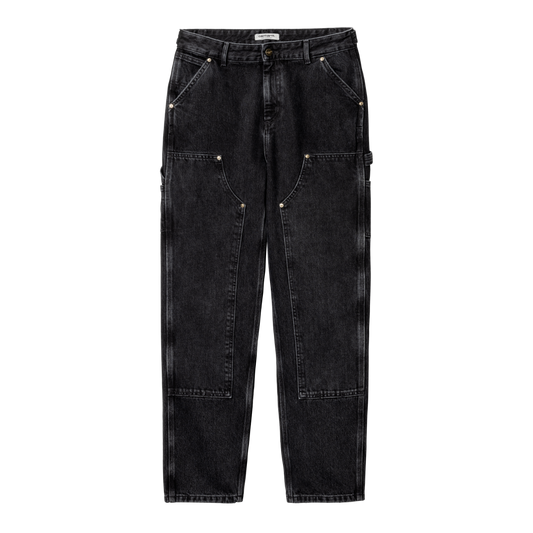 Carhartt WIP - W' Nash DK Pant - BLACK STONE WASHED / Sort - Bukser