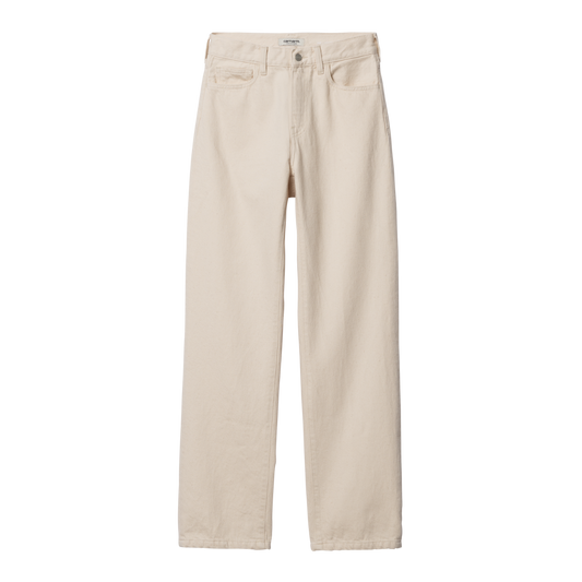 Carhartt WIP - W' Noxon Pant - NATURAL STONE WASHED / Hvid - Bukser