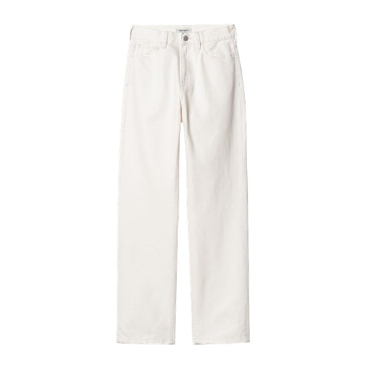 Carhartt WIP - W' Noxon Pant - WHITE RINSED / Hvid - Bukser