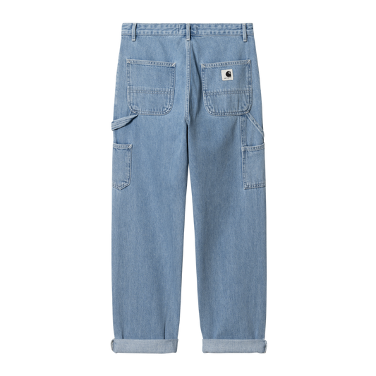 Carhartt WIP - W' Pierce Pant Maverick - BLUE STONE BLEACHED / Blå - Bukser