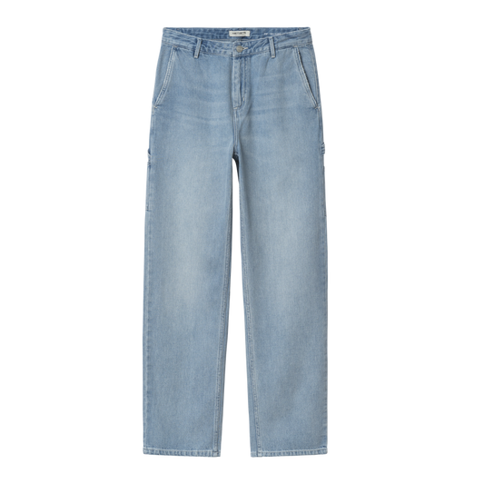 W' Pierce Pant Straight Blue Light Stone Wash
