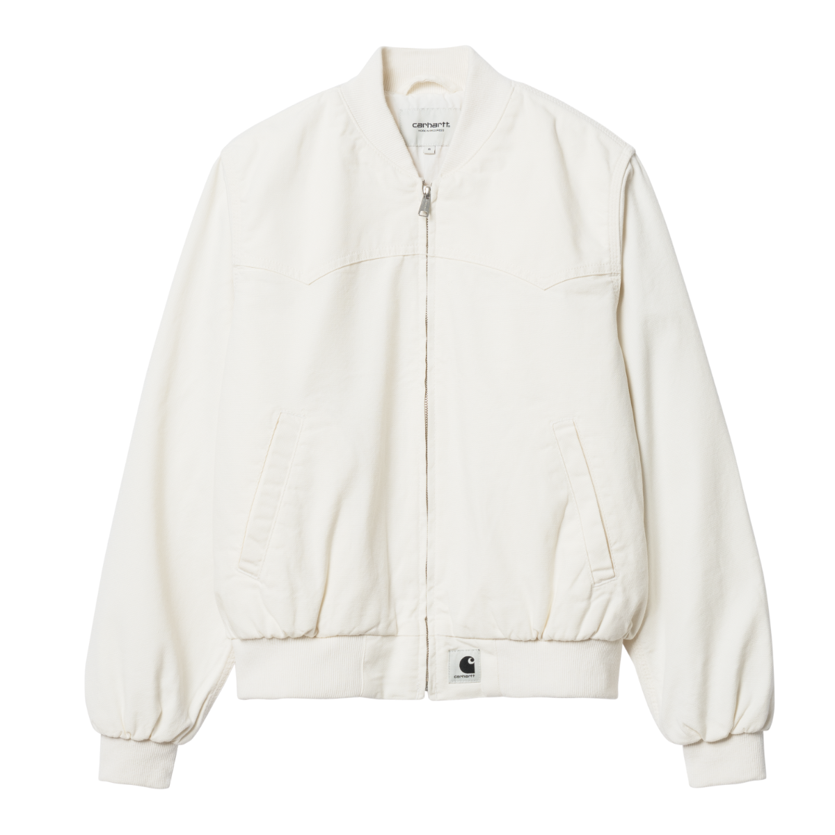 Carhartt WIP - W' Santa Fe Bomber - WAX RINSED / Hvid - Jakker