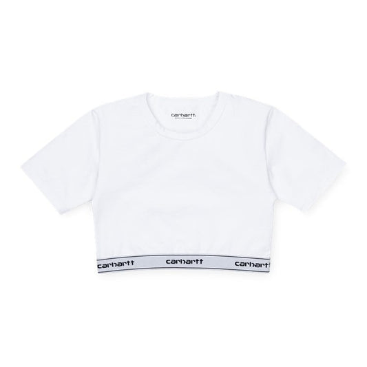 Carhartt WIP - W' Script Crop Top - WHITE / Hvid - Undertøj