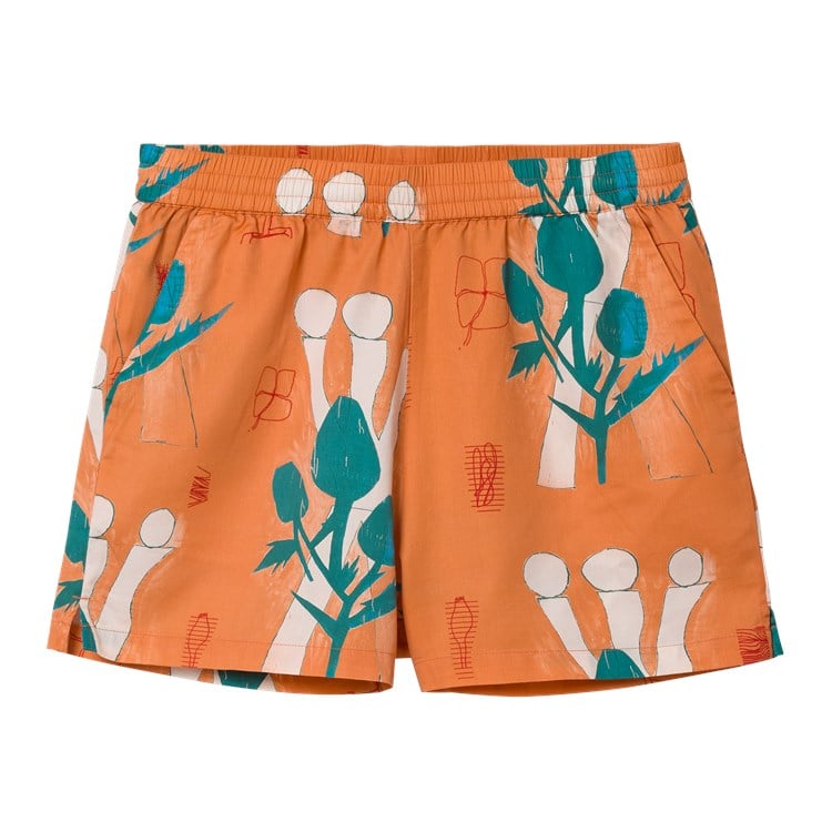 Carhartt WIP - W' Tom Król Flowers Short - SHRIMP / Orange - Shorts