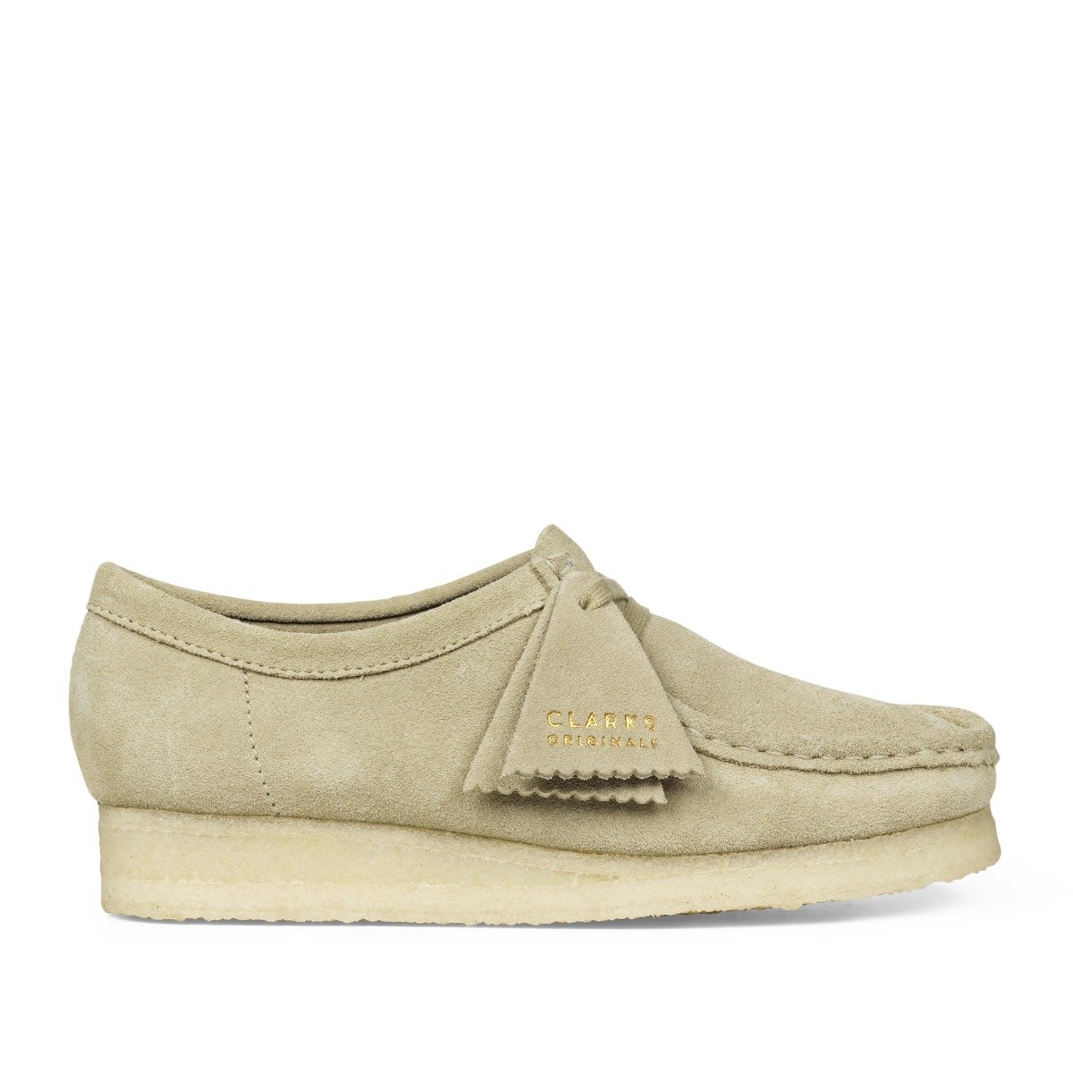 Clarks Originals Wallabee maple suede moccasin med frynset tunge og crepe-sål